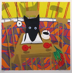 Peter Bastiaanssen - Zeefdruk, Zonder titel 3 - Ingelijst kopen? Bied vanaf 80!