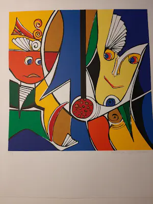 Maartje Wijngaarden - Zeefdruk, ZT kopen? Bied vanaf 35!