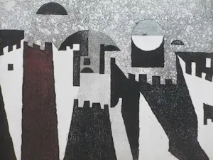 Harry van Kruiningen - Reis door t Midden-Oosten / Heilige Muur te Jeruzalem - Ets kopen? Bied vanaf 150!