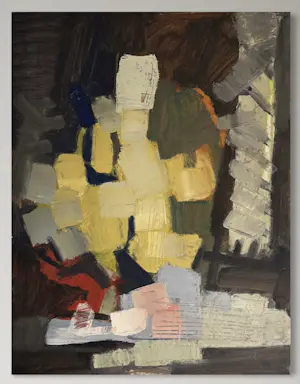 Rene Mels - Wunderschöne, farbenfrohe abstrakte Komposition, um 1958 kopen? Bied vanaf 500!