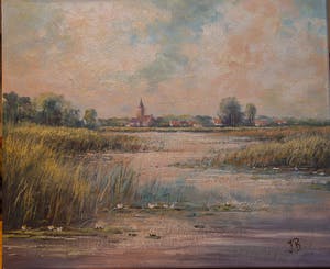 Jan Beaufort - polderlandschap kopen? Bied vanaf 1!