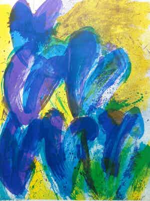 Jan Cremer - TULPEN / TULIPES / KLEURZEEFDRUK / 66x51cm / SIG / 1991 verkocht voor € 120!