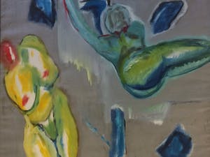 Frenk van Heeswijk - Naakt groot olieverfschilderij op doek in goede conditie '92 kopen? Bied vanaf 60!