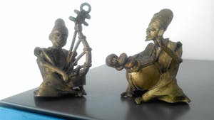 Brons (Onbekend) - West Afrika Twee muzikanten kopen? Bied vanaf 39!