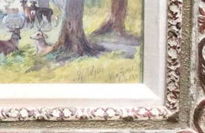 Henry Clark Pidgeon - C4010 - Roedel herten in New Forest 1870 kopen? Bied vanaf 600!
