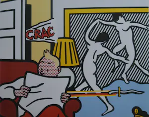Roy Lichtenstein - Poster- Tintin reading - Brussel kopen? Bied vanaf 1!