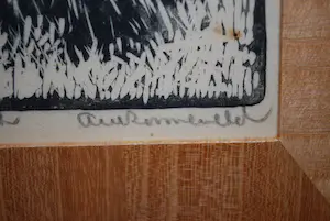 Arie Zonneveld - Korenschoven - houtsnede, handdruk - uniek - ingelijst kopen? Bied vanaf 125!