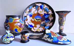 Kunstaardewerkfabriek Regina - Art deco Hollands plateel - 30-er jaren - LAATSTE KANS verkocht voor € 69!