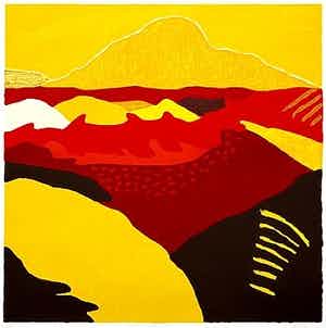 Ronald Boonacker - Kleurenzeefdruk MOUNT VESUVIUS SLECHTS 40 EX!!!! verkocht voor € 175!