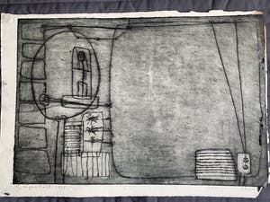 Jan Montyn - klein geheim teken 2/2 eigen coll. 1961 kopen? Bied vanaf 25!