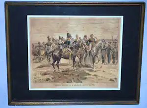 Jan Hoynck van Papendrecht - Koning Willem I-handgekleurd-uit Korps Rijdende Artillerie 1898-schaars - verkauft für € 90!