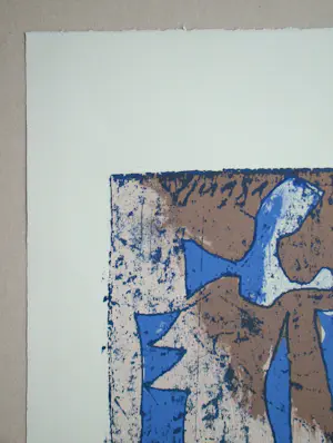 Franz Eggenschwiler - Engel - 1988 - Originele houtsnede, handgesigneerd kopen? Bied vanaf 120!