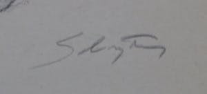 Jan Sluijters (jr.) - Potloodtekening, Hangend naakt kopen? Bied vanaf 1!