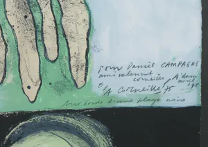 Corneille - Litho, Aux Bords D'une Plage Noire - Ingelijst kopen? Bied vanaf 250!