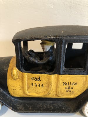 Curiosa - Vintage zware gietijzeren Yellow Cab van Arcade kopen? Bied vanaf 1!