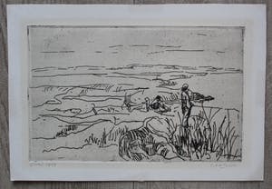 Thijs Buit - ets: IJssel - 1959 kopen? Bied vanaf 55!