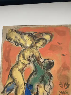 Marc Chagall - La lutte de Jakob et l'Ange kopen? Bied vanaf 40!