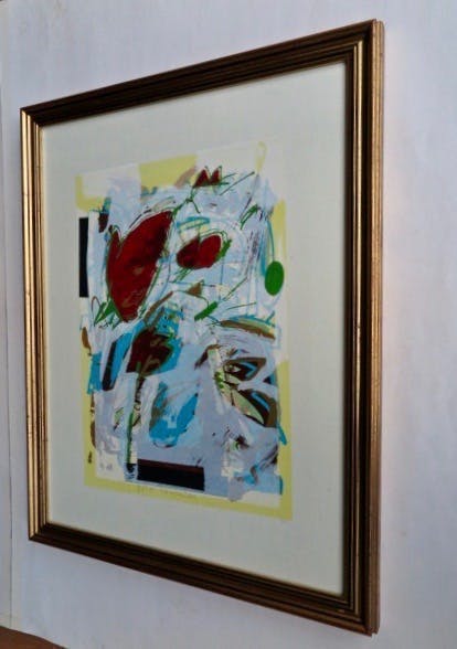 Pieter Vermeulen - Red Hearts and Papillon in landscape - In verguld houten lijst kopen? Bied vanaf 29!