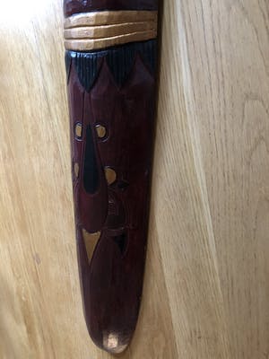 Niet of onleesbaar gesigneerd - Zeer groot (1 meter lang!) en expressief Afrikaans masker kopen? Bied vanaf 1!