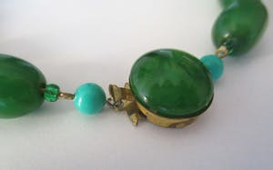 Curiosa - Art nouveau ketting, armband en broche van bakeliet kopen? Bied vanaf 1!