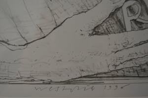 Co Westerik - Litho - Denkend aan Rembrandt - 1996 - HC kopen? Bied vanaf 160!