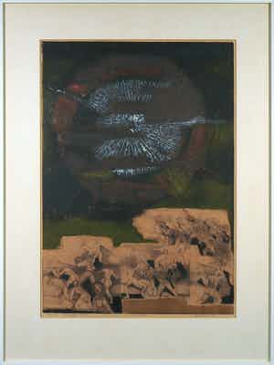 Ru van Rossem - Kleurenets, Eclipse - Ingelijst verkocht voor € 100!