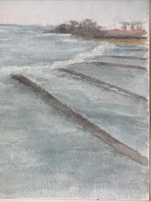 Cornelia C. J. van Trigt-Hoevenaar - Duinen Domburg & Hollandse rivier - Gemengde technieken kopen? Bied vanaf 60!