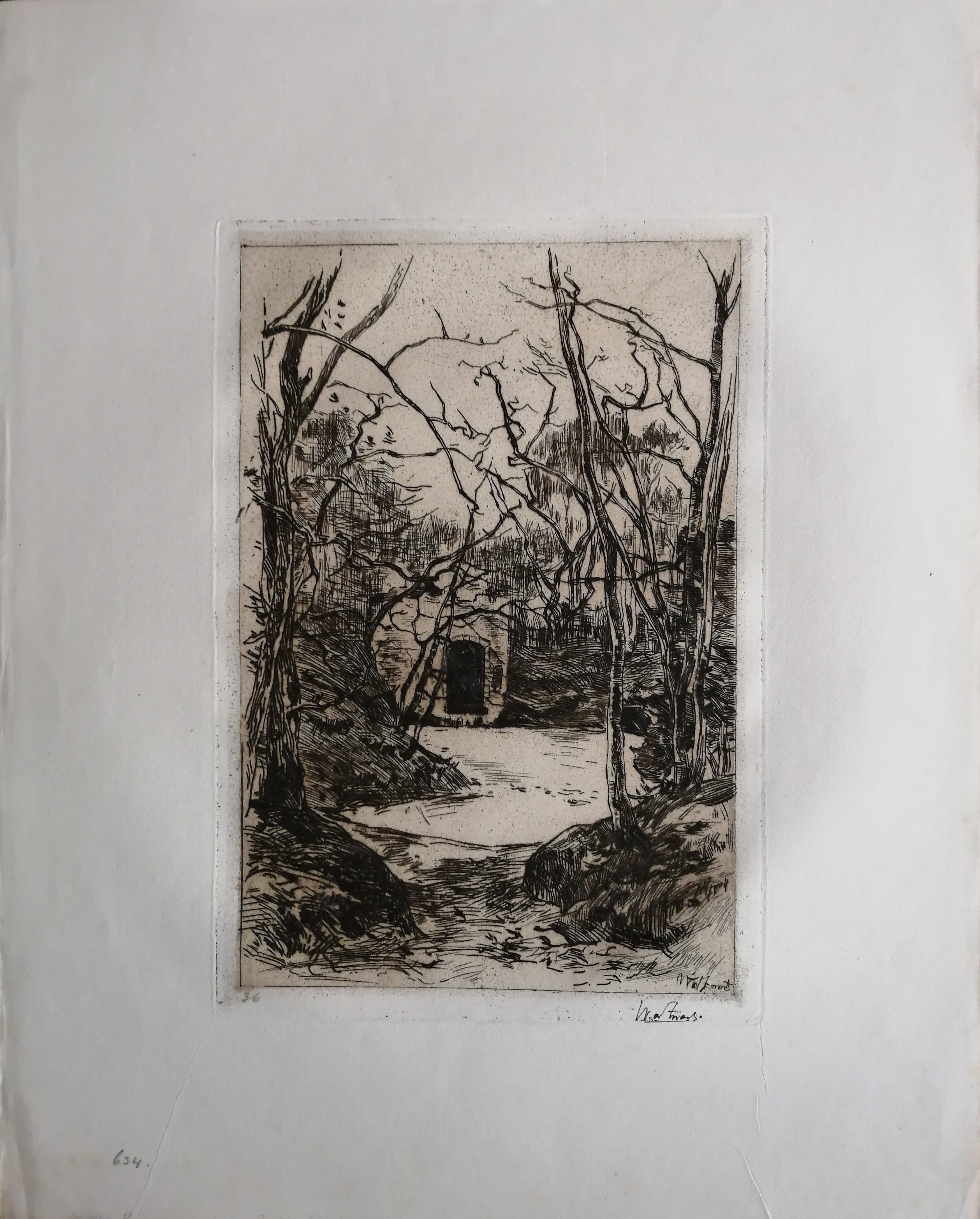 Willem de Zwart - Ruïne aan een bevroren? vijver (Lage Vuursche) kopen? Bied vanaf 25!