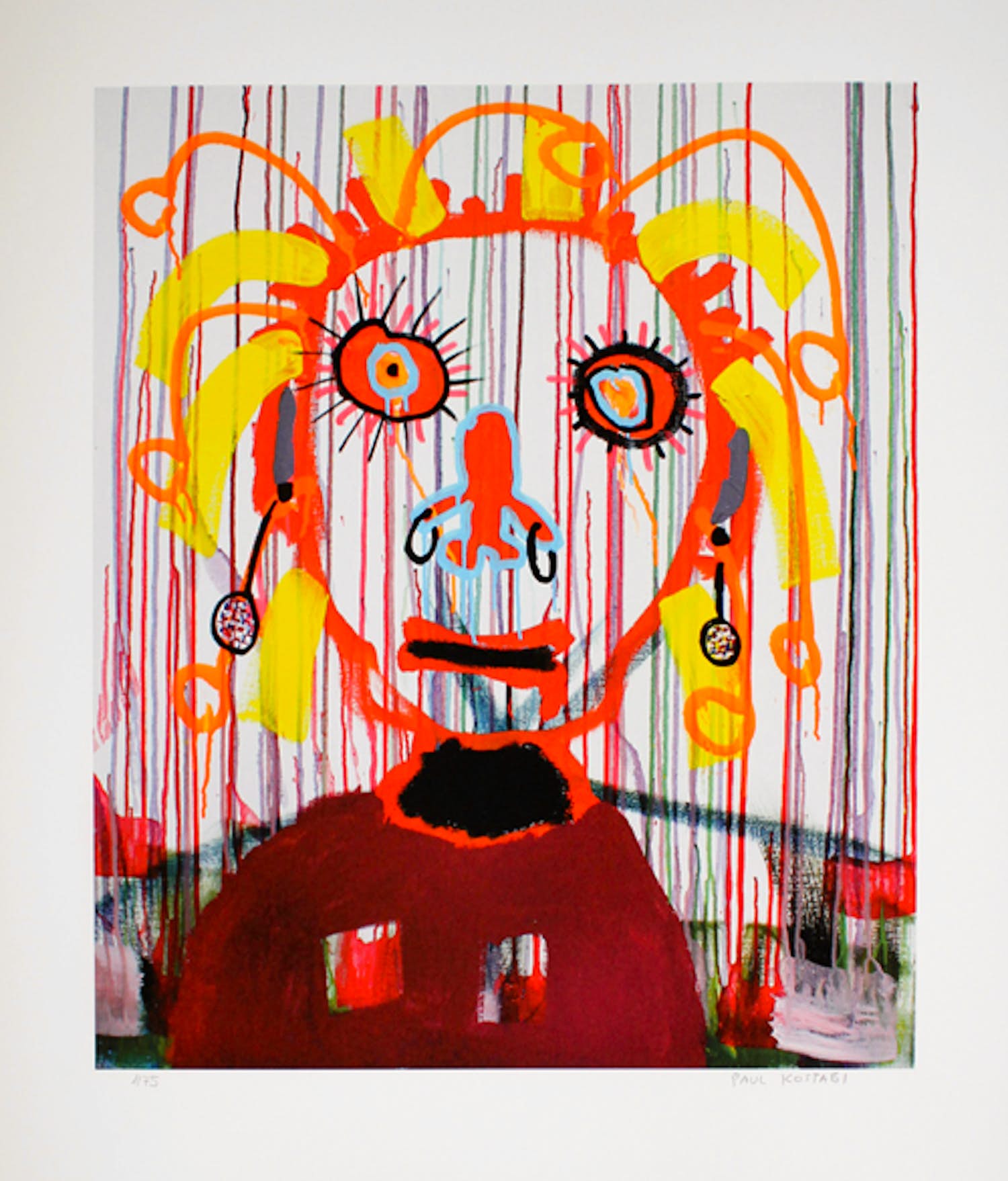 Paul Indrek Kostabi - Handgesigneerde giclee: Regions of sound verkocht voor € 42!