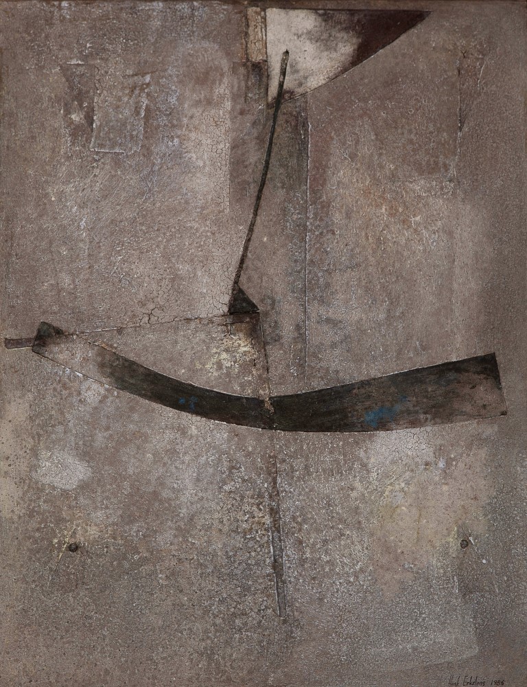 Henk Erkelens - Zand, olieverf en karton op hout - gesigneerd r.o. kopen? Bied vanaf 10!