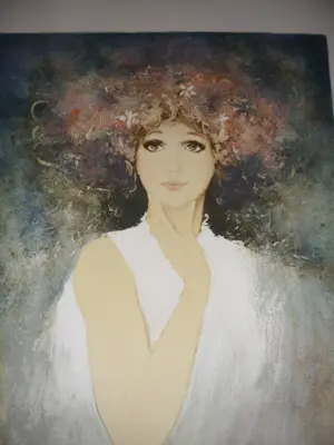 Bernard Charoy - Litho. Portret van een ELEGANTE DAME , kopen? Bied vanaf 35!