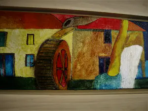 Susan Schildkamp - Karakteristiek expressionistisch Acrylverf "le Valtin" met catalogus - GROOT! kopen? Bied vanaf 1!