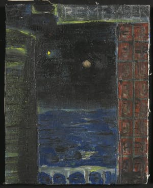 Igor Issacovitch - Lot van vijf werken (acryl/collage met postzegels) op doek, Extermination kopen? Bied vanaf 1!