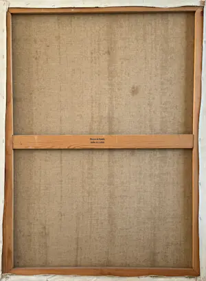 Marcus De Vestele - Große abstrakte Komposition mit zwei Figuren – Öl auf Leinwand, ca. 1972 kopen? Bied vanaf 200!