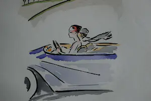 Kees van Dongen - Pochoir - Op Reis - 1925 kopen? Bied vanaf 400!