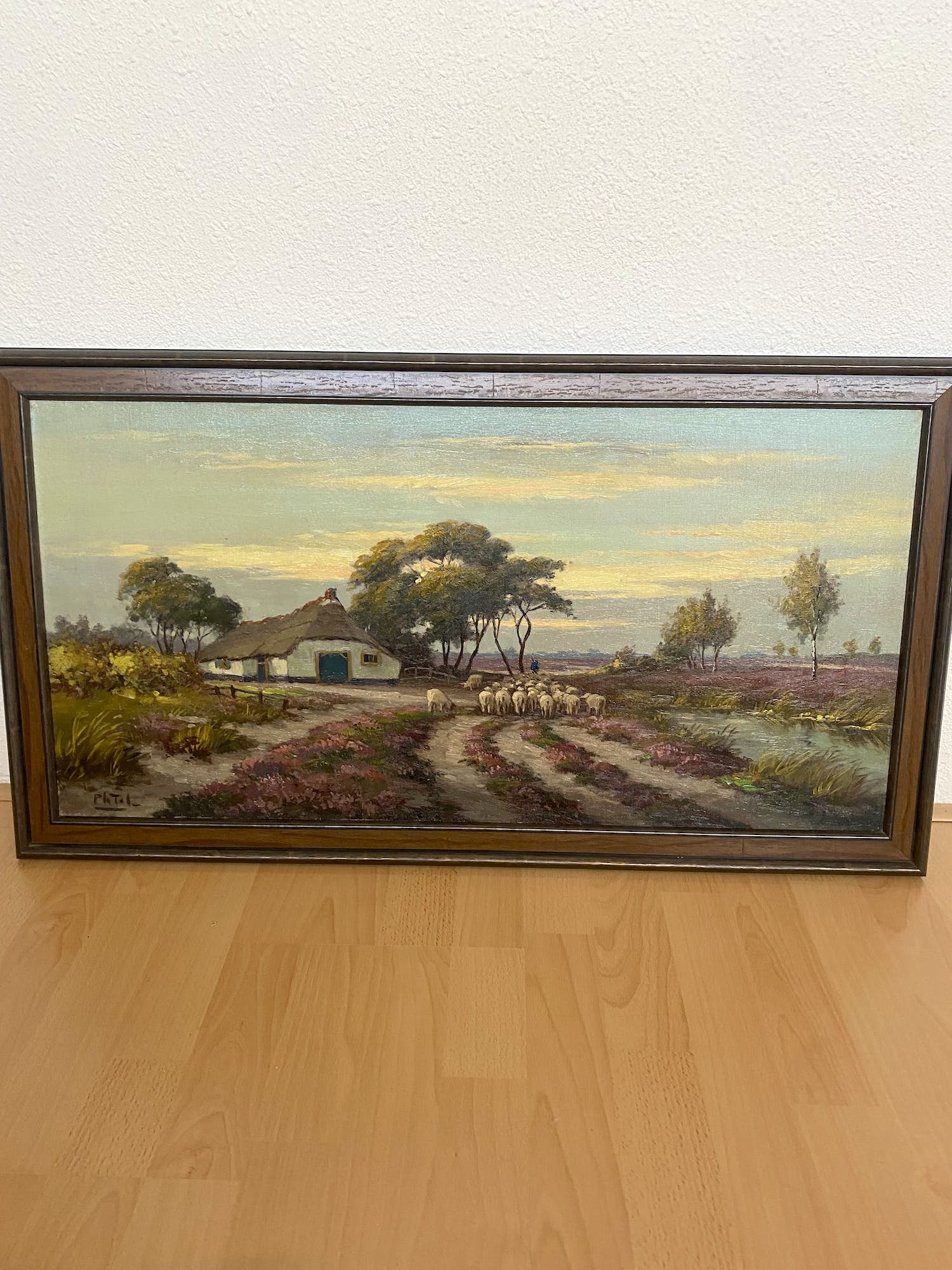 Pieter Johannes Tol - Heidelandschap met schaapskudde kopen? Bied vanaf 30!