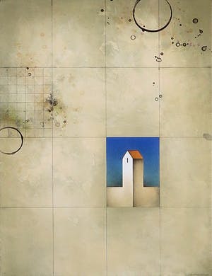 Jurjen Ravenhorst - Lithografie, Zomernacht, Ingelijst kopen? Bied vanaf 40!