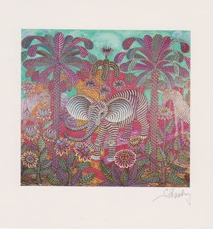 Jan Plaskocinski - Drie handgesigneerde lithografien: Jungle I, II en III kopen? Bied vanaf 25!