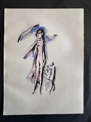 Kees van Dongen - Vrouw met hond - 1925 kopen? Bied vanaf 215!