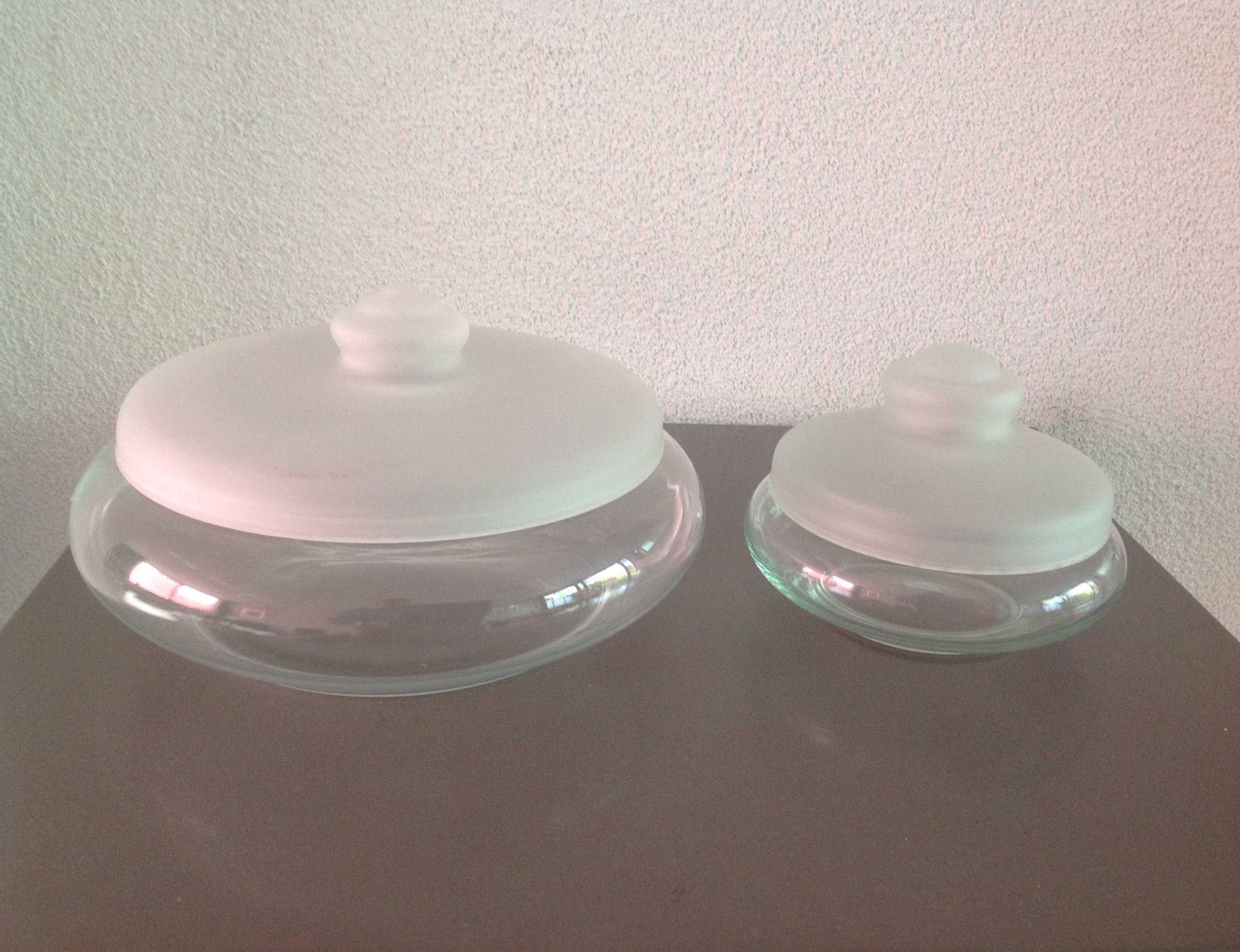 Royal Leerdam - Jacques Boon, koekdoos en bonbonnière van glas kopen? Bied vanaf 13!