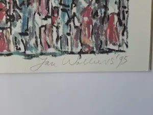 Jan Wolkers - Zeefdruk Winterbeeld XIII + gedicht + foto van Jan Wolkers kopen? Bied vanaf 160!