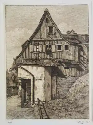 Henri von Rupprecht - Ets (Amersfoort?) verkocht voor € 70!