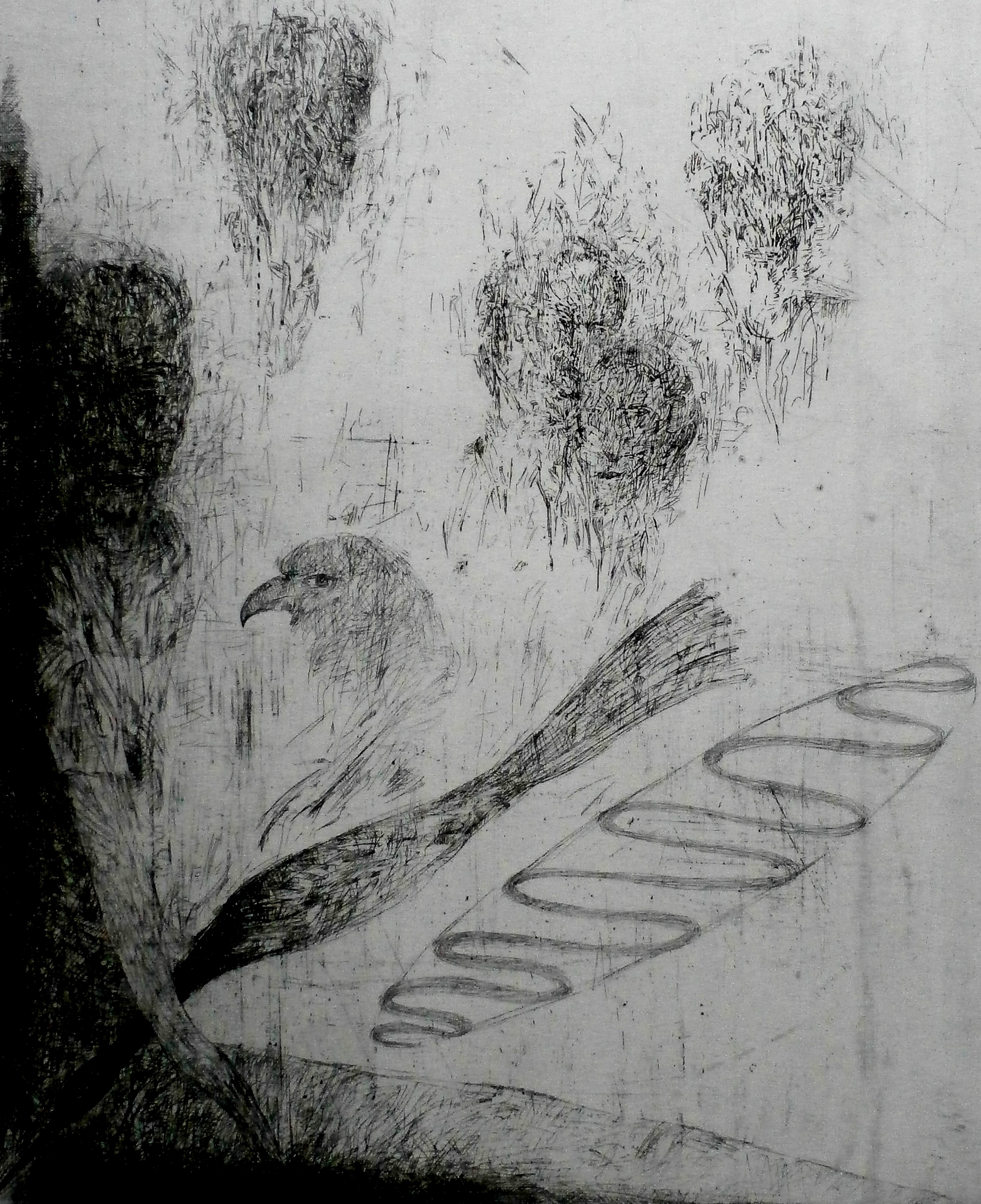 Kees Spermon - ets: zonder titel - 1982 kopen? Bied vanaf 45!