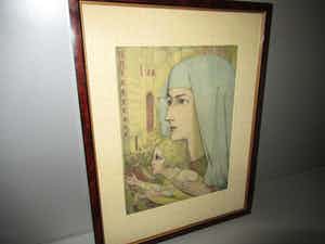 Jan Toorop - MADONNA MET KIND 1927 verkocht voor € 55!