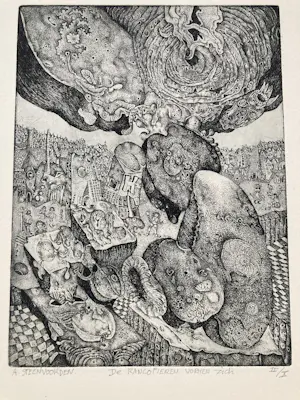 Ab Steenvoorden - Handgesigneerde en genummerde ets II uit oplage X (10)stuks kopen? Bied vanaf 75!