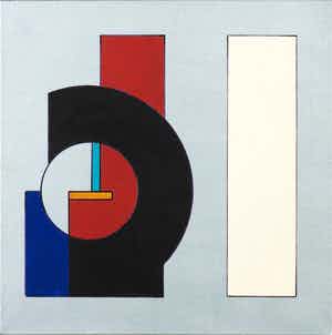 Guy Vandenbranden - Acryl op doek: Geometrische compositie - 2001 verkocht voor € 1499!