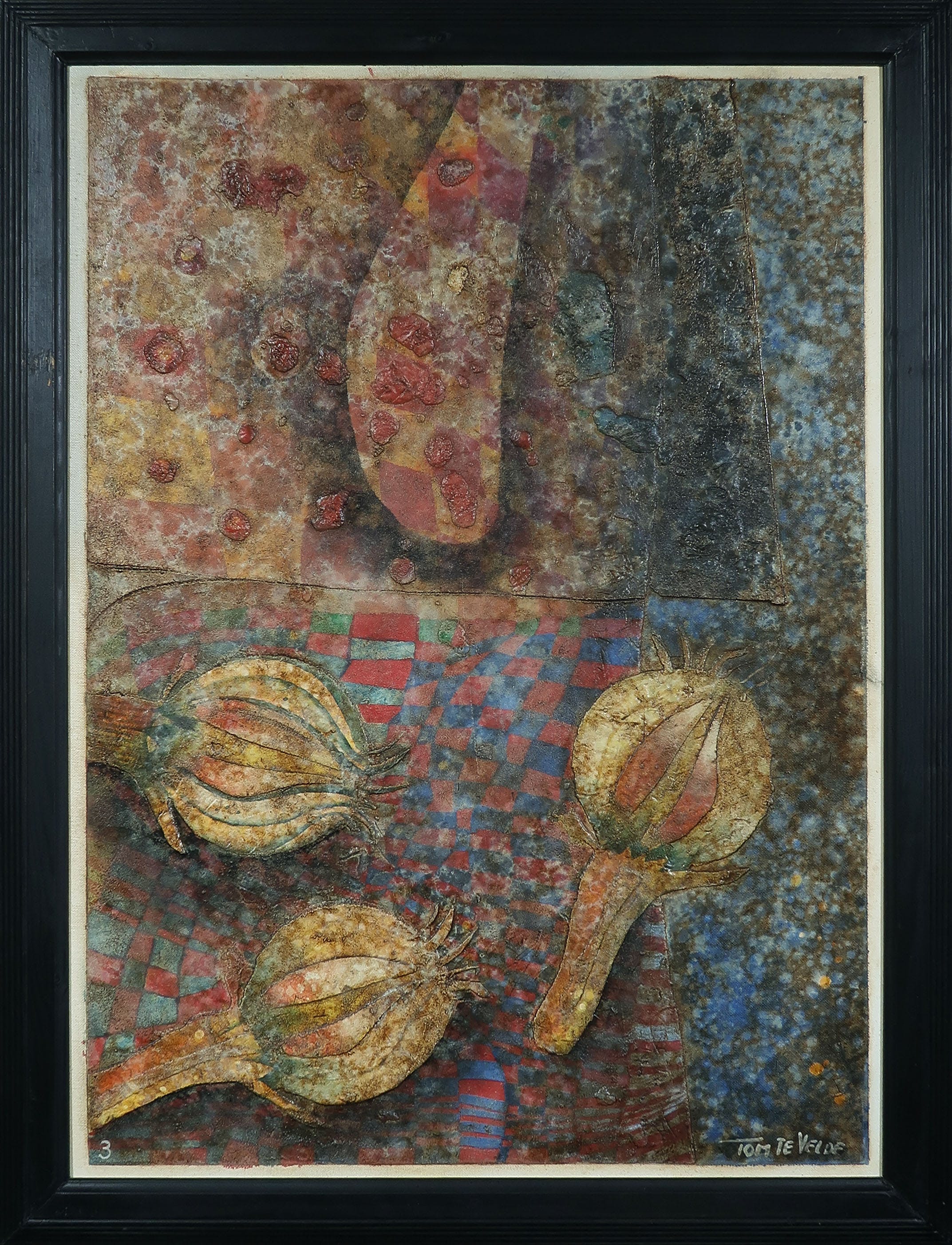 Tom te Velde - Gemengde techniek, Stilleven - Ingelijst kopen? Bied vanaf 40!