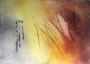 Ad Arma - "Eilanden 4" - Ets, Ingelijst, Oplage van slechts 5 stuks verkocht voor € 85!