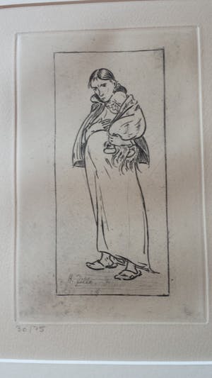 Heinrich Zille - Schwangere mt Kind kopen? Bied vanaf 50!