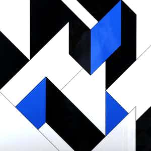 Joost Baljeu - Ingelijste seriegrafie in kleur: Focus II- 1995 verkocht voor € 495!